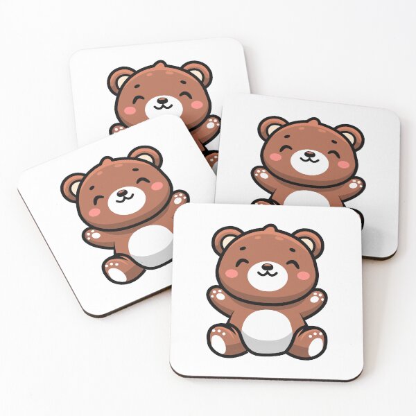 Item preview, Adorable Cartoon Bear Waving - Perfect for T-Shirts, Stickers, and More designed and sold by CreativeTomb.