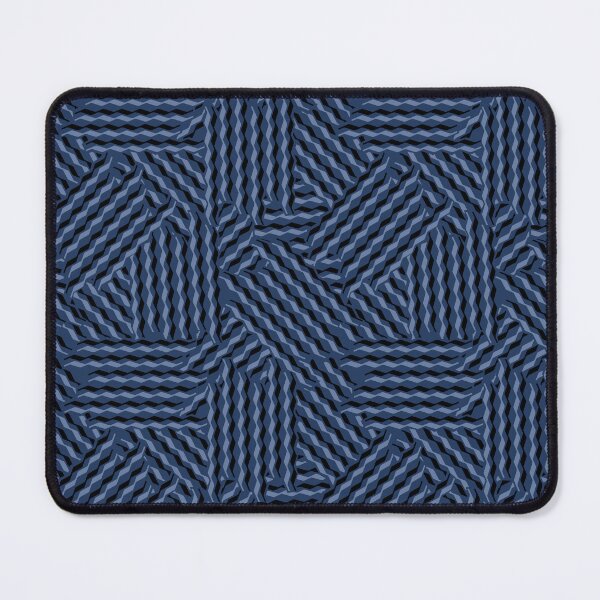 Item preview, Abstract geometric monochrome pattern. Dark blue background. designed and sold by marinaklykva.