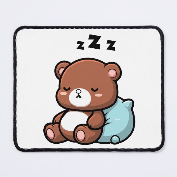 Item preview, Cozy Bear Resting on Pillow - Perfect for T-Shirts, Stickers, and More designed and sold by CreativeTomb.
