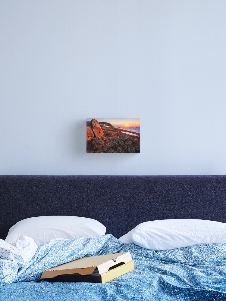Thumbnail 2 of 3, Canvas Print, Sunset over Mt Kosciuszko Summit, Australia designed and sold by Chockstone.