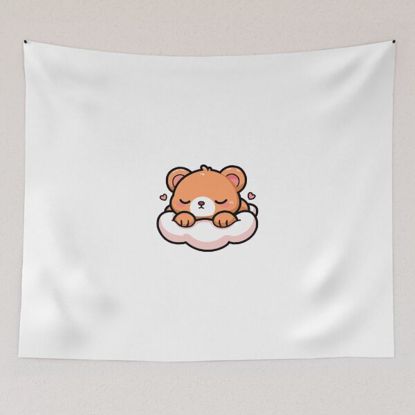 Item preview, Dreamy Bear Resting on Cloud - Perfect for T-Shirts, Stickers, and More designed and sold by CreativeTomb.