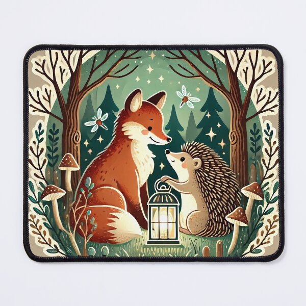 Artikelvorschau, Wunderlicher Fuchs und Igel von Lantern Light entworfen und verkauft von WildlifeWhimsy.