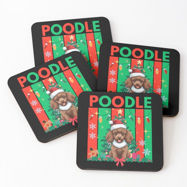Item preview, Cute Christmas Poodle | Festive Holiday Dog designed and sold by andasanc14.