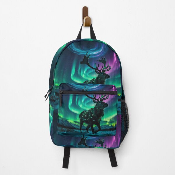 Item preview, Reindeer and the Northern Lights Wildlife Design designed and sold by Skye Ryan-Evans.