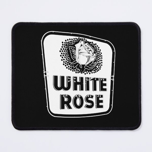 Item preview, White Rose Neon Sign BW designed and sold by ChrisRoy1001.