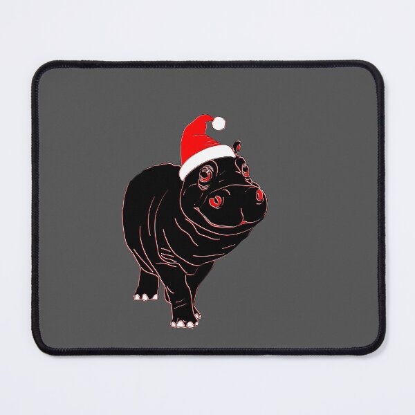 Item preview, Cute hippopotamus sea cow river-horse Christmas anime kawaii designed and sold by 4rpixs.