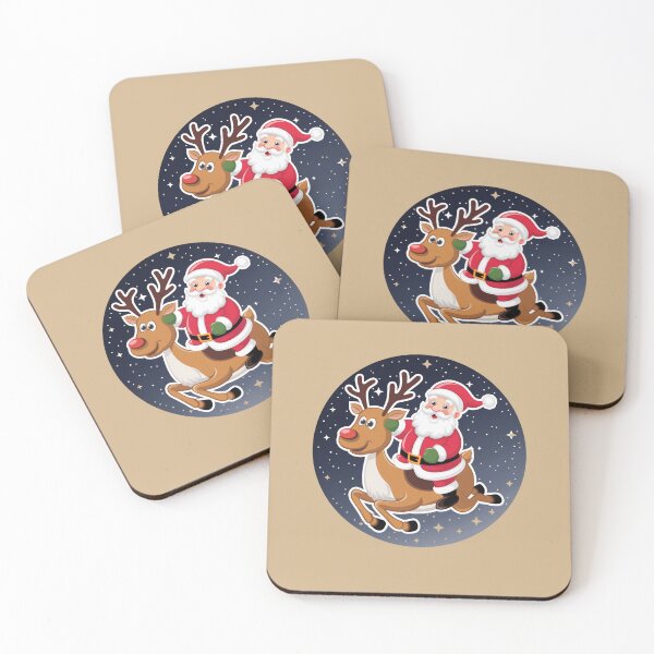 Item preview, Santa Riding A Reindeer designed and sold by Peter Stawicki.