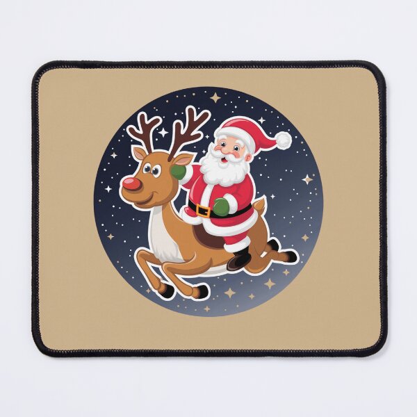 Item preview, Santa Riding A Reindeer designed and sold by Peter Stawicki.