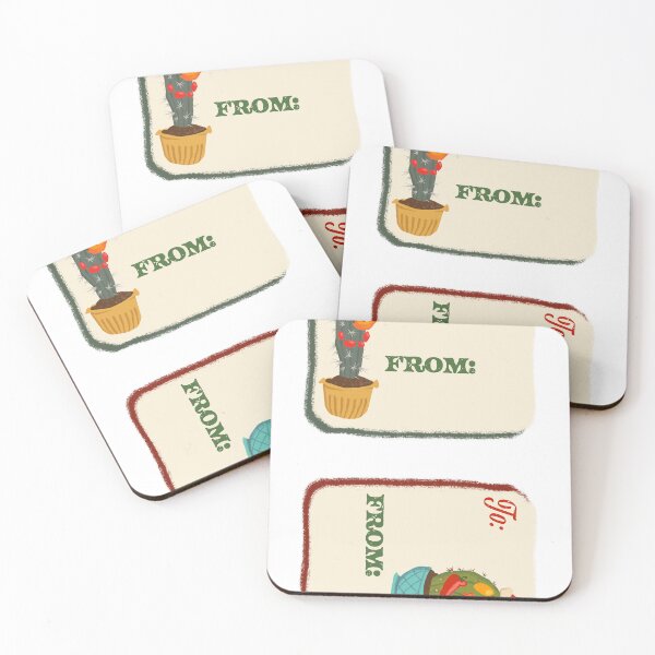 Item preview, Christmas Cactus To and From Stickers designed and sold by Cavewhales.