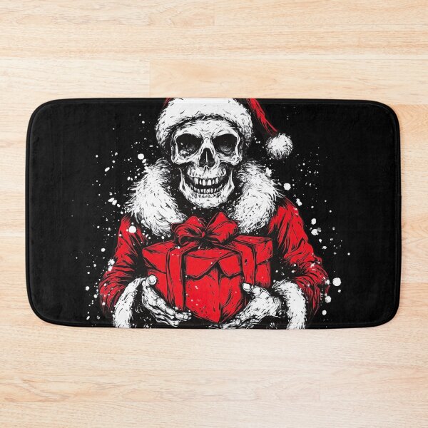 Item preview, Dark Santa Skull with Christmas Gift - Gothic Holiday Design designed and sold by wahyuart21.