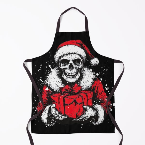 Item preview, Dark Santa Skull with Christmas Gift - Gothic Holiday Design designed and sold by wahyuart21.