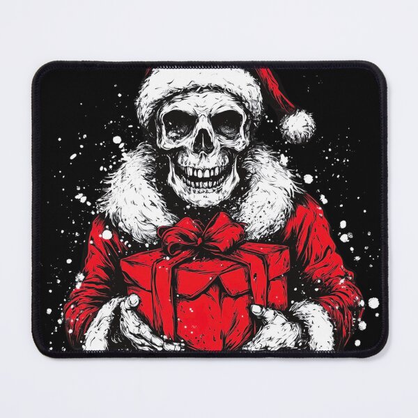 Item preview, Dark Santa Skull with Christmas Gift - Gothic Holiday Design designed and sold by wahyuart21.