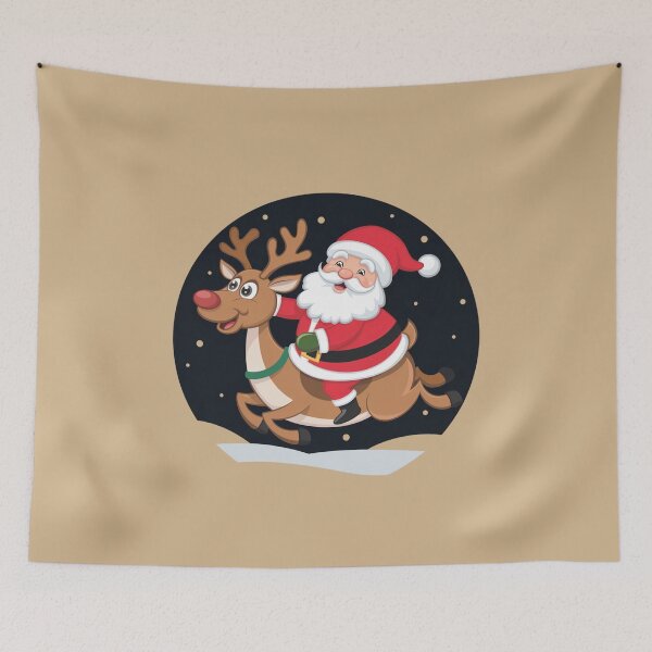Item preview, Santa Riding A Reindeer Globe designed and sold by Peter Stawicki.