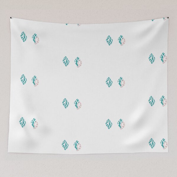 Item preview, Aqua and pink Conch shell designed and sold by emknappstein.