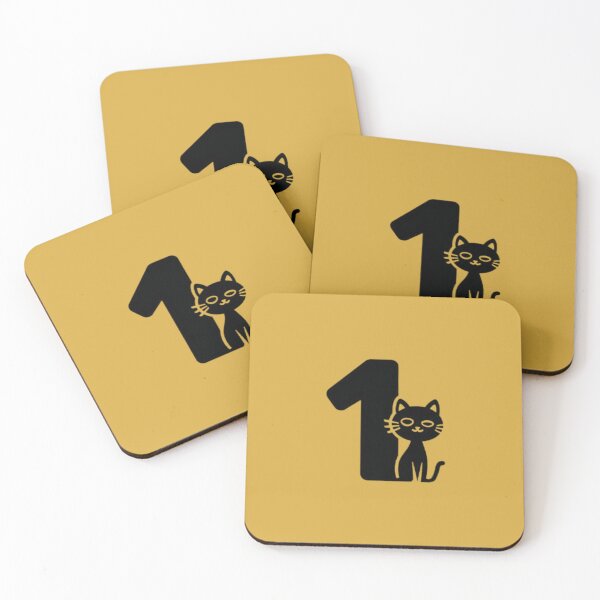 Item preview, Minimalist Cat and Number 1 designed and sold by M Khan.