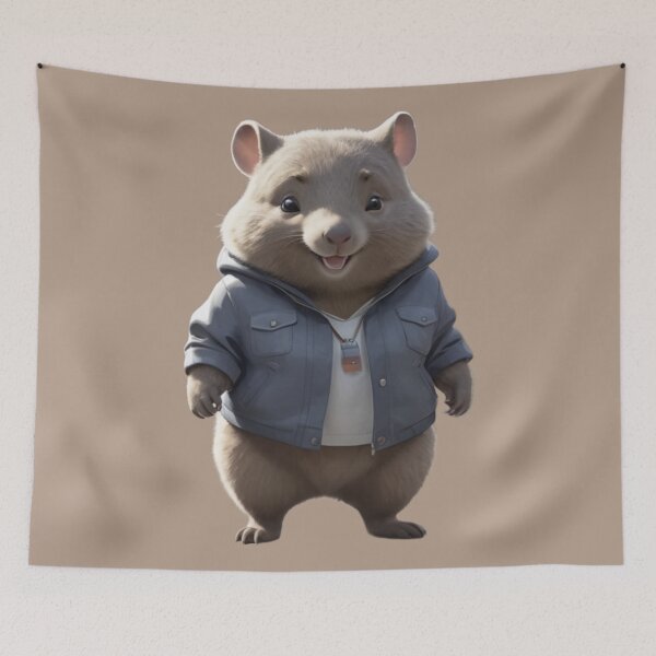 Item preview, Wombat in a jacket designed and sold by PierreAlbijanic.