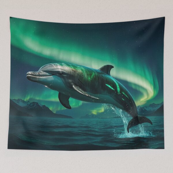 Item preview, Fantasy Dolphin & Aurora designed and sold by Skye Ryan-Evans.