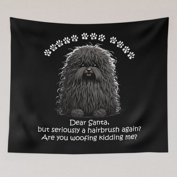Item preview, Poole the Puli: Xmas hairbrush designed and sold by IrgumS.