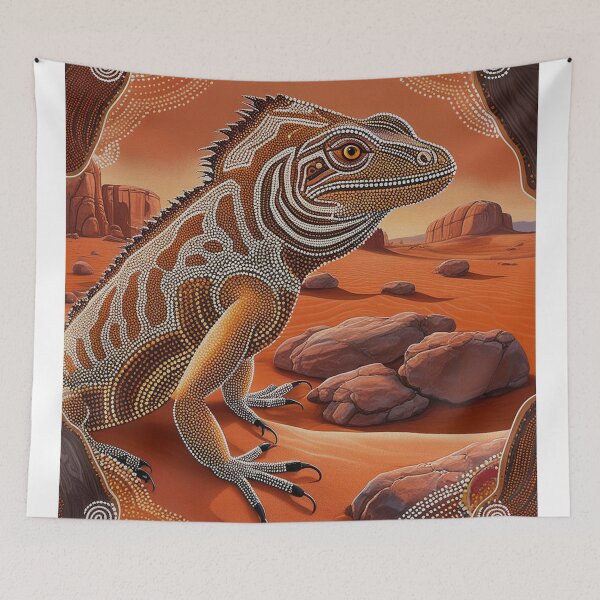 Item preview, Australian Iguana Lizard Wildlife Scene designed and sold by Skye Ryan-Evans.