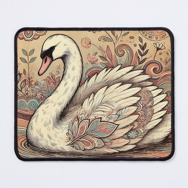 Item preview, A Vintage Style Swam Swimming Along designed and sold by alw951.