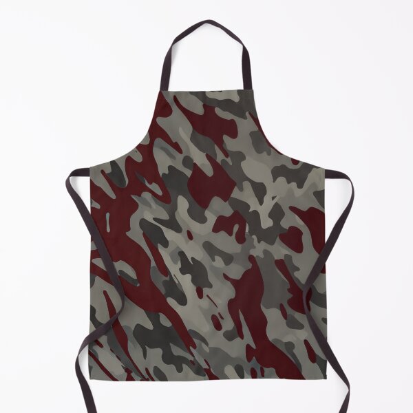 Item preview, #C413: Red Blood Bush On Gray, Camouflage Pattern designed and sold by FarStarL33.