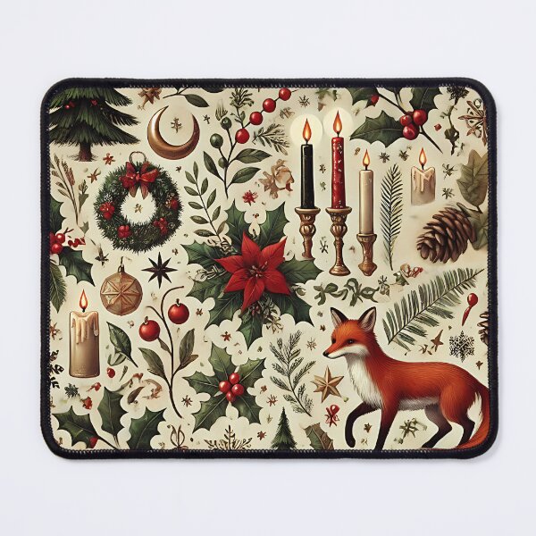 Item preview, YULE WRAPPING PAPER - FOX designed and sold by ArizonaWitches™ .