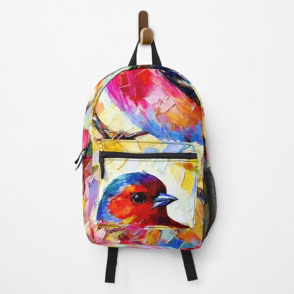 Item preview, Colorful Finch on Branch designed and sold by ChrisButler.