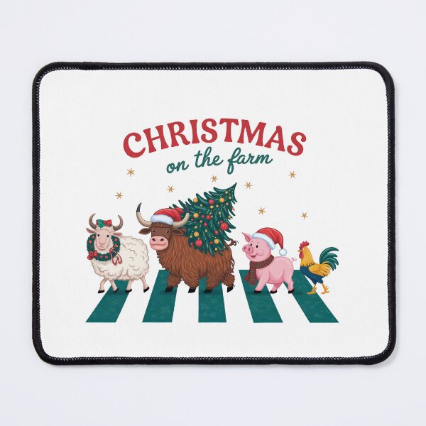 Item preview, Christmas on the farm Sheep, Cow, Pig Chicken, Rooster designed and sold by Dominika Farkašová.