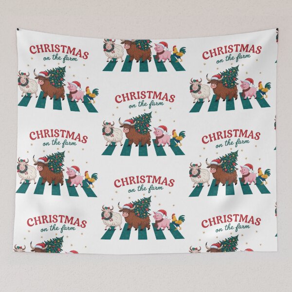 Item preview, Christmas on the farm Sheep, Cow, Pig Chicken, Rooster designed and sold by Dominika Farkašová.