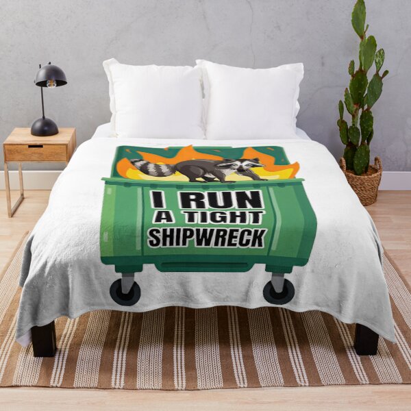 Item preview, I Run A Tight Shipwreck Dumpster Fire Raccoon designed and sold by LeggetTinch.