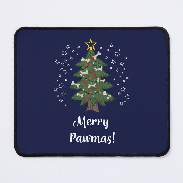 Item preview, Merry Pawmas [Lapis Blue] Christmas Card designed and sold by Daniel Bevis Design.