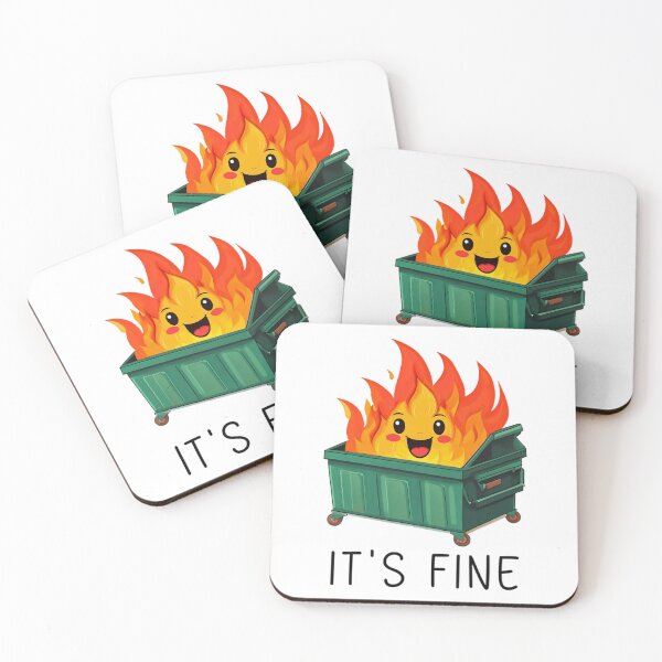 Item preview, It Fine Dumpster Fire Vibe designed and sold by LeggetTinch.