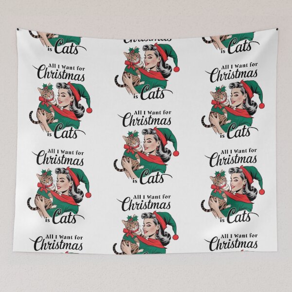 Item preview, All I wwant for Christmas is Cats designed and sold by Dominika Farkašová.