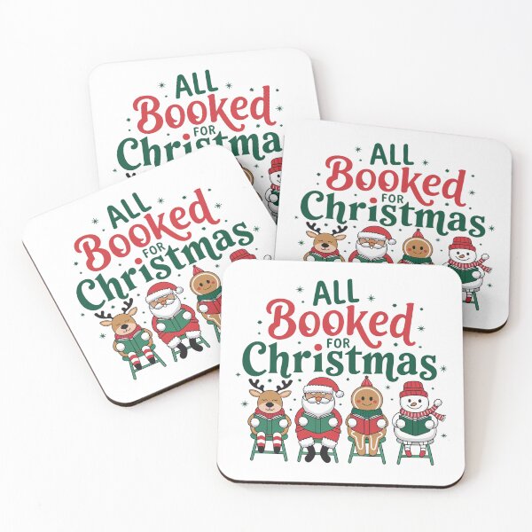 Item preview, All Booked for christmas readers t shirt book lover Christmas designed and sold by Dominika Farkašová.