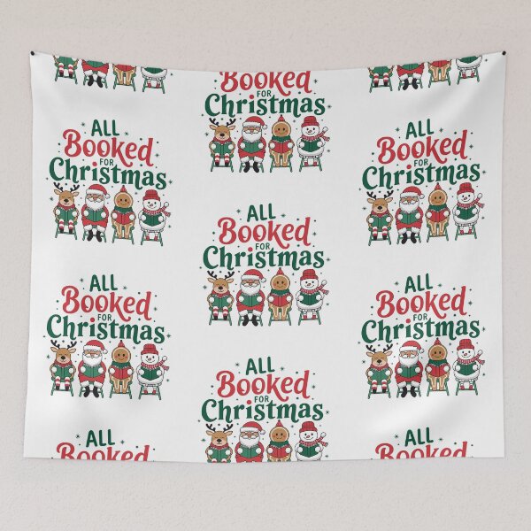 Item preview, All Booked for christmas readers t shirt book lover Christmas designed and sold by Dominika Farkašová.