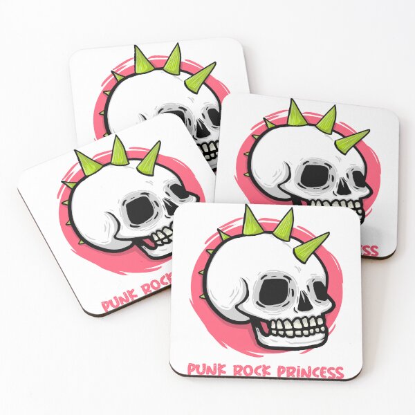Item preview, PUNK ROCK PRINCESS T-SHIRT SKULL ROCK designed and sold by tattookaz.
