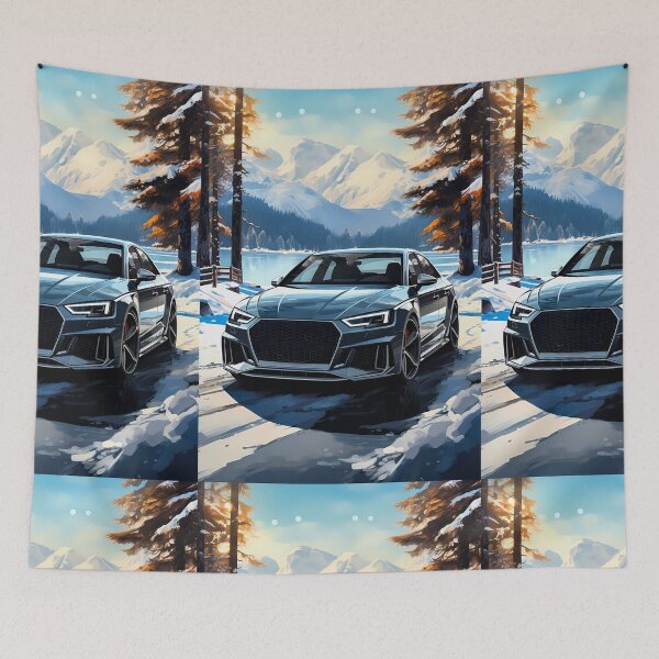 Item preview, Sports Sedan Meets Winter Wonderland designed and sold by RevUpDesign.
