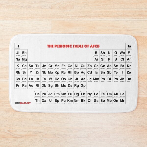 Item preview, The Periodic Table Of AFCB designed and sold by rednblack-net.