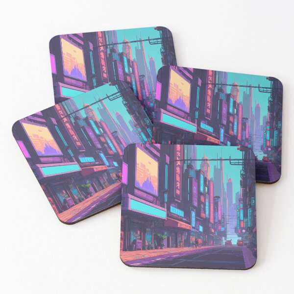 Item preview, Cyberpunk Pixel Art City Street designed and sold by papi1998.