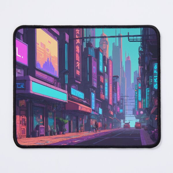 Item preview, Cyberpunk Pixel Art City Street designed and sold by papi1998.