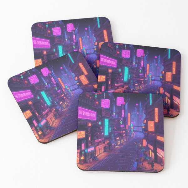 Item preview, Cyberpunk Pixel Art City Street designed and sold by papi1998.
