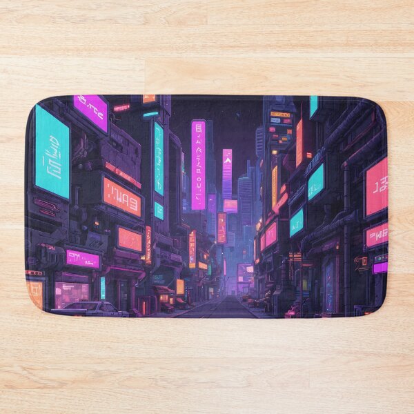 Item preview, Cyberpunk Pixel Art City Street designed and sold by papi1998.