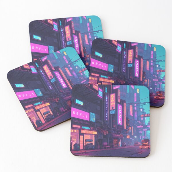 Item preview, Cyberpunk Pixel Art City Street designed and sold by papi1998.