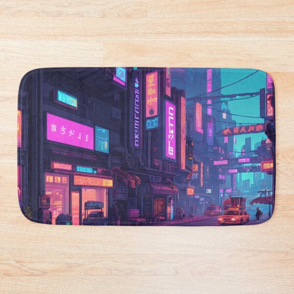 Item preview, Cyberpunk Pixel Art City Street designed and sold by papi1998.