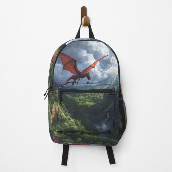 Item preview, Flying Red Fire Dragon In The Mountains designed and sold by GrinGalore.