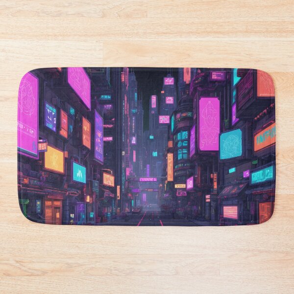 Item preview, Cyberpunk Pixel Art City Street designed and sold by papi1998.