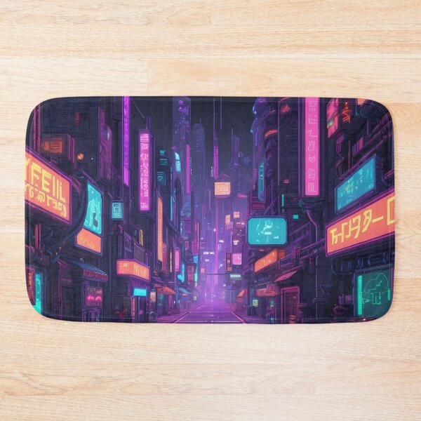 Item preview, Cyberpunk Pixel Art City Street designed and sold by papi1998.