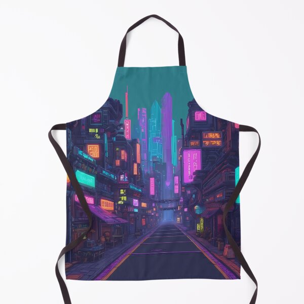 Item preview, Cyberpunk Pixel Art City Street designed and sold by papi1998.