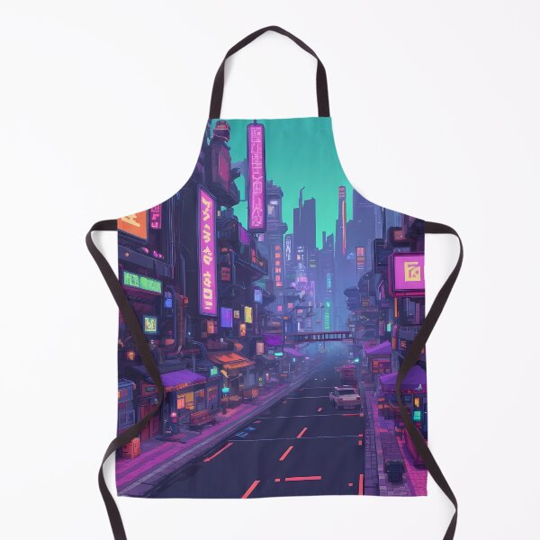 Item preview, Cyberpunk Pixel Art City Street designed and sold by papi1998.