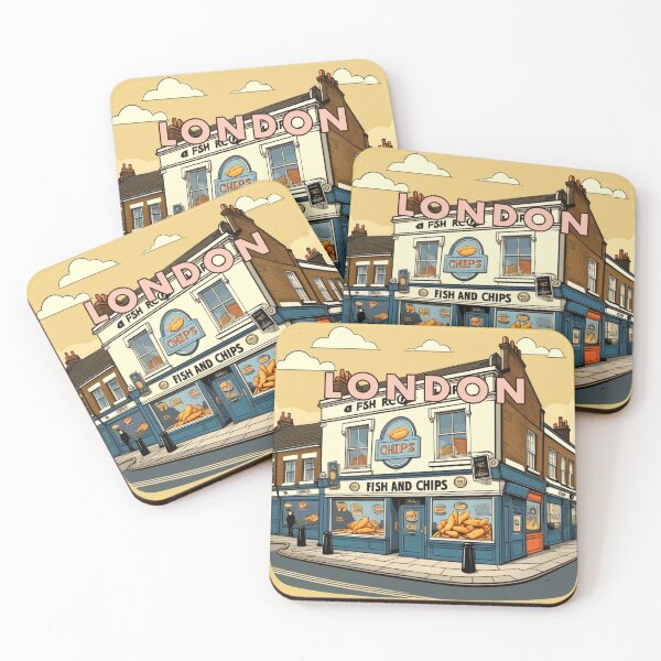 Item preview, London Fish 'n' Chips designed and sold by GhumGham.